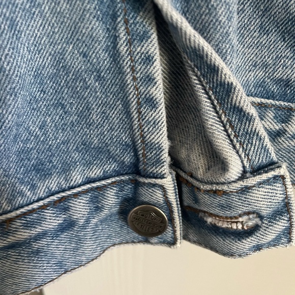 Harley Davidson RARE VTG 95th anniversary JEAN JACKET - Picture 7 of 9